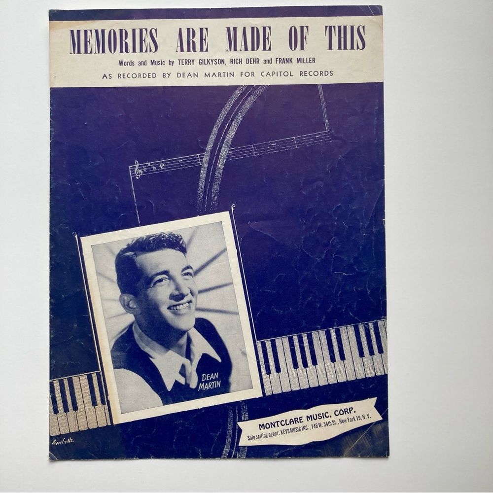 Dean Martin Memories Are Made Of This Sheet Music